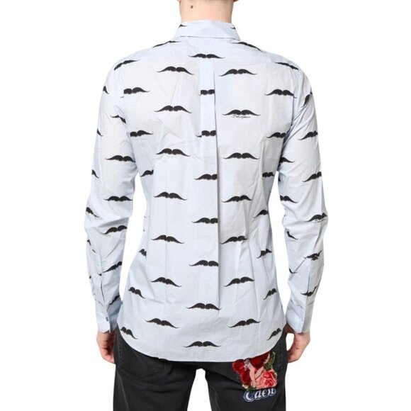 DOLCE & GABBANA Dress Shirt Light Blue Cotton MARTINI Formal 40/US15.25/M - Picture 2 of 5